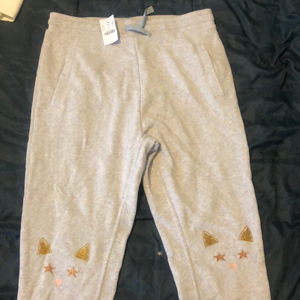 Crewcuts Girls' Sweatpant With Cat Knees